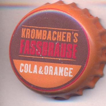 Beer cap Nr.26457: Krombacher Fassbrause Cola&Orange produced by Krombacher Brauerei Bernard Schaedeberg GmbH & Co/Kreuztal