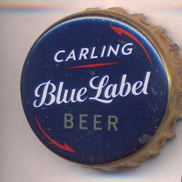 Beer cap Nr.26570: Carling Blue Label produced by The South African Breweries/Johannesburg