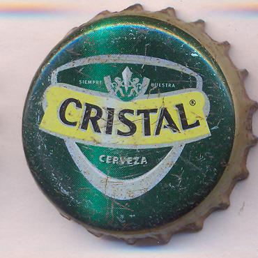 Beer cap Nr.26613: Cervecza Cristal produced by Compania de Cervecerias Unidas/Santiago